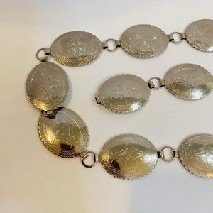 Unbranded 36” Silvertone Concho Belt western cowgirl Rodeo